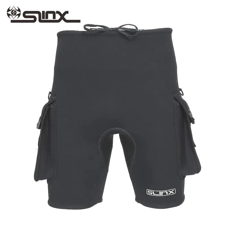 Slinx Wetsuit black / XXXL Neoprene Wetsuit Shorts for Men Leggings Style 3mm