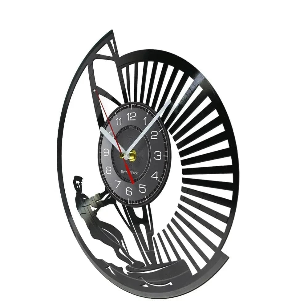 Windsurfing Gifts and Gear Clock Windsurfing Vinyl LP Record Wall Clock Home Decor