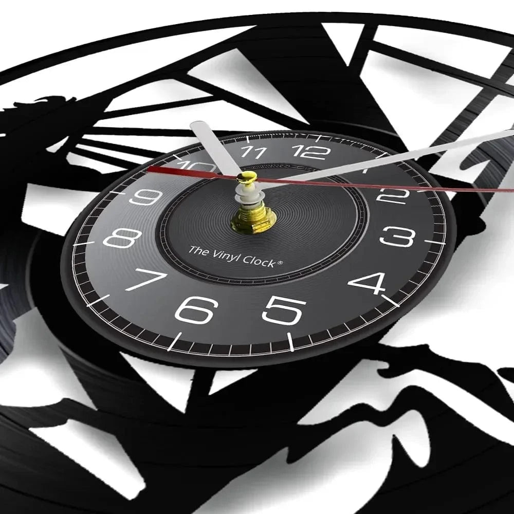 Windsurfing Gifts and Gear Clock Windsurfing Vinyl Record Wall Clock Beach House Decor Extreme Water Sport Artwork Vinyl Disk Crafts Wall Clock Windsurfer Gift