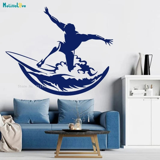 Windsurfing Gifts and Gear Decal Surfing Man Gift Wall Decals Vinyl Sticker Removable
