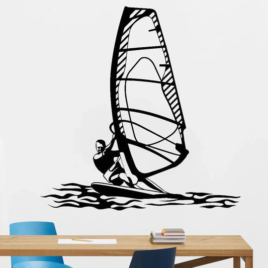 Windsurfing Gifts and Gear Decal Wall Decal Art Decor Vinyl Wall Stickers Kids Bedroom Decoration