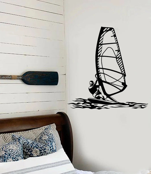 Windsurfing Gifts and Gear Decal Wall Decal Art Decor Vinyl Wall Stickers Kids Bedroom Decoration