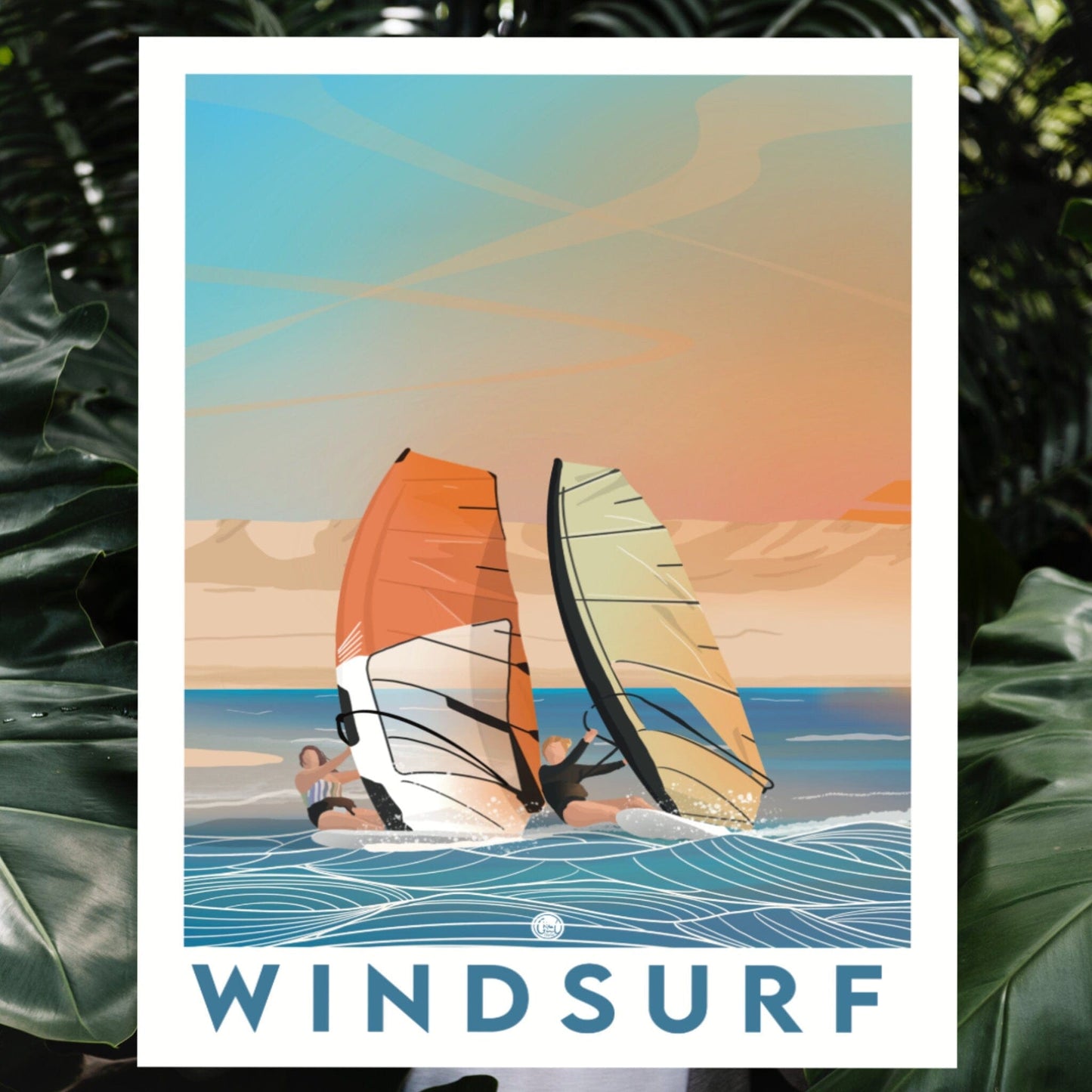 Windsurfing Gifts and Gear Decor WINDSURF - Prints - Art
