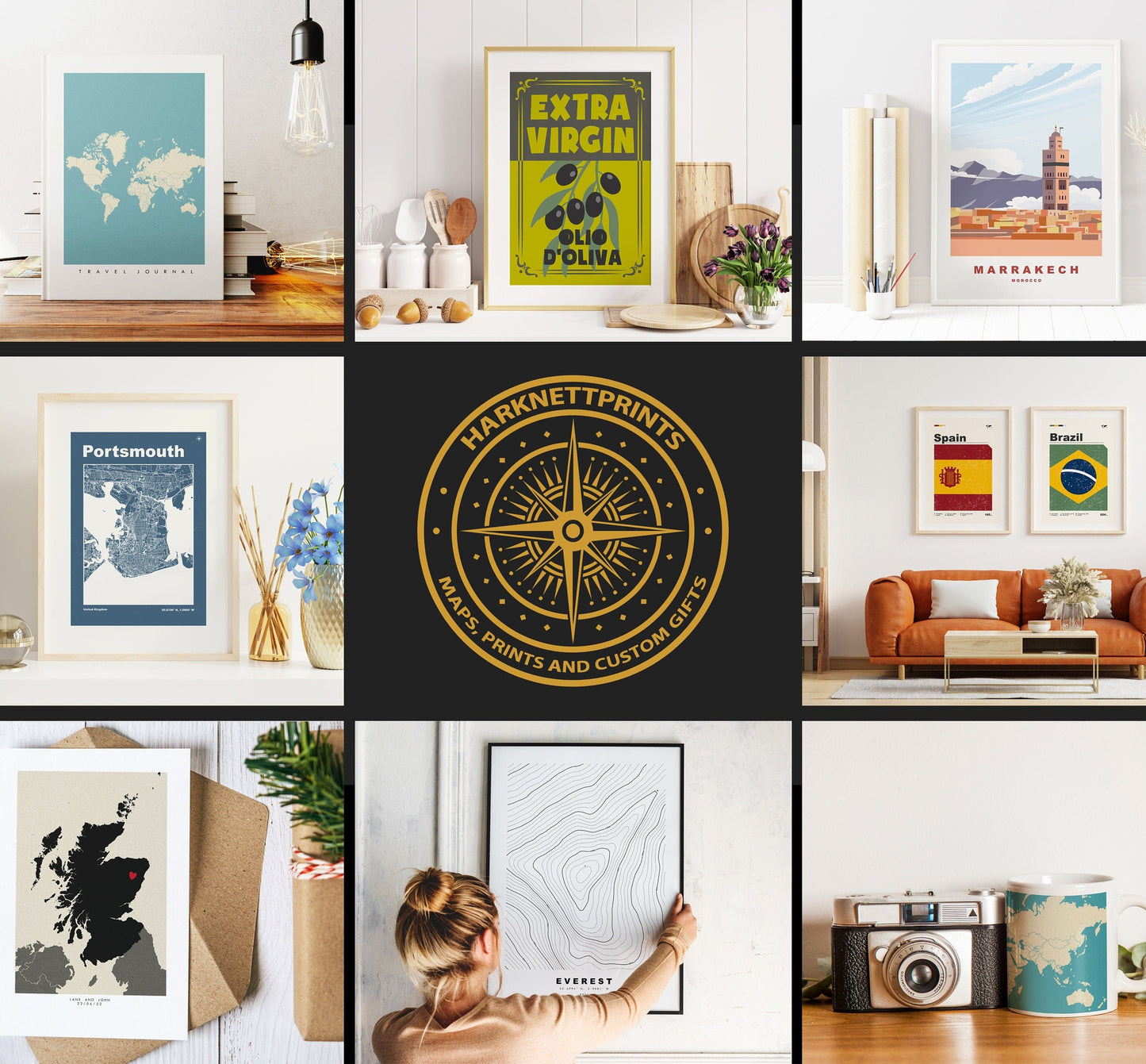 Windsurfing Gifts and Gear Decor Windsurfing Definition Print - Custom Text/Quote Options - Customised Gift - Framed or Canvas - Quote Print - Different Colours Available