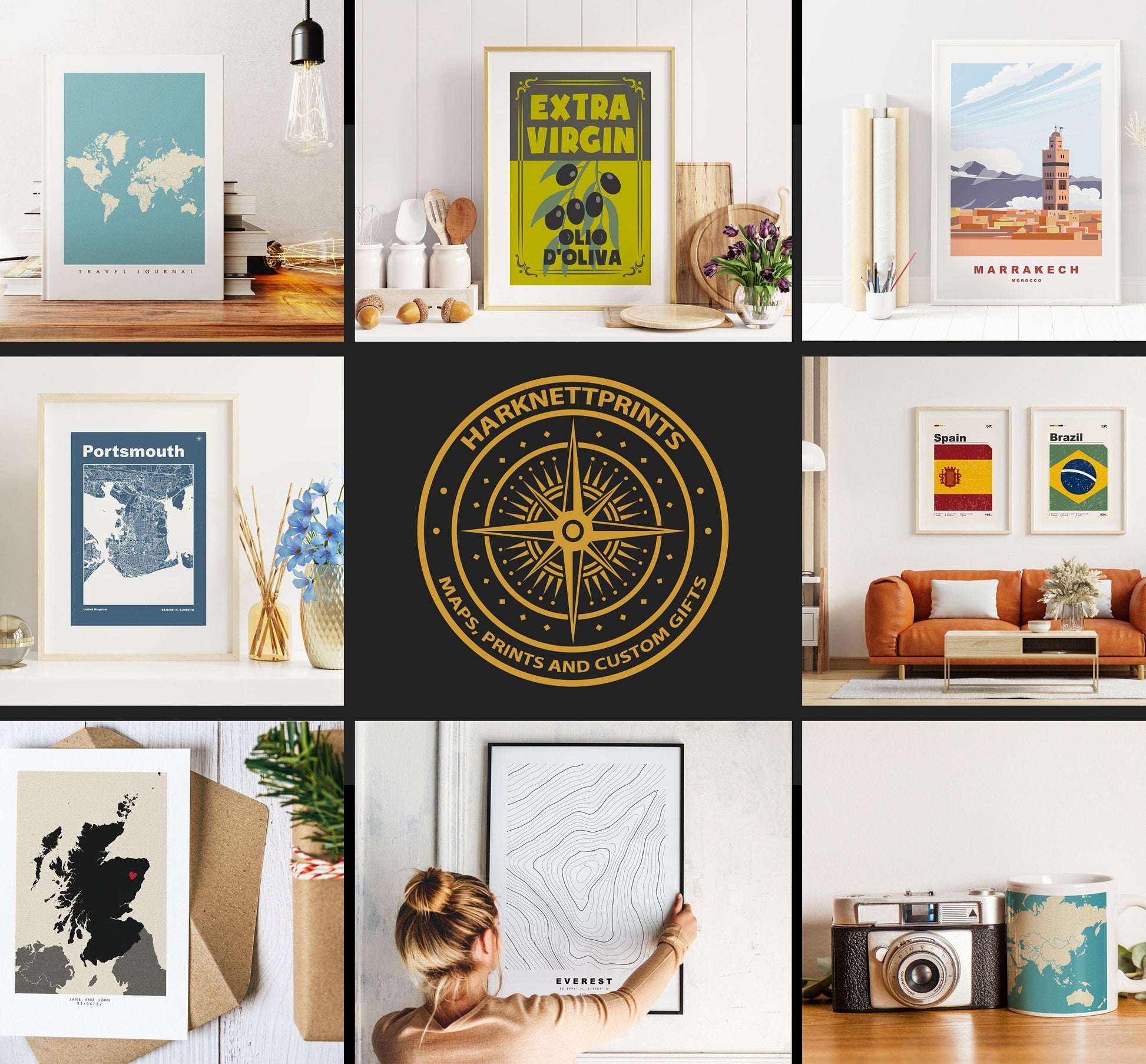 Windsurfing Gifts and Gear Decor Windsurfing Definition Print - Custom Text/Quote Options - Customised Gift - Framed or Canvas - Quote Print - Different Colours Available