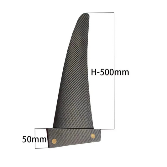 Windsurfing Gifts and Gear Fin 50cm Tuttle Box Fin 50cm Twill Carbon Epoxy Resin Fin