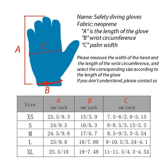 Windsurfing Gifts and Gear Glove Neoprene Palm Gloves for Men Keep Warm Wear Resistant