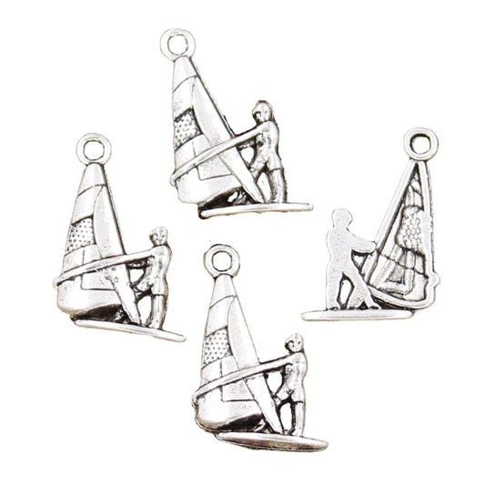 Windsurfing Gifts and Gear Pendant Variant 15pcs Charms Windsurfing Windsurfer 22x14mm Antique Pendant Tibetan Silver