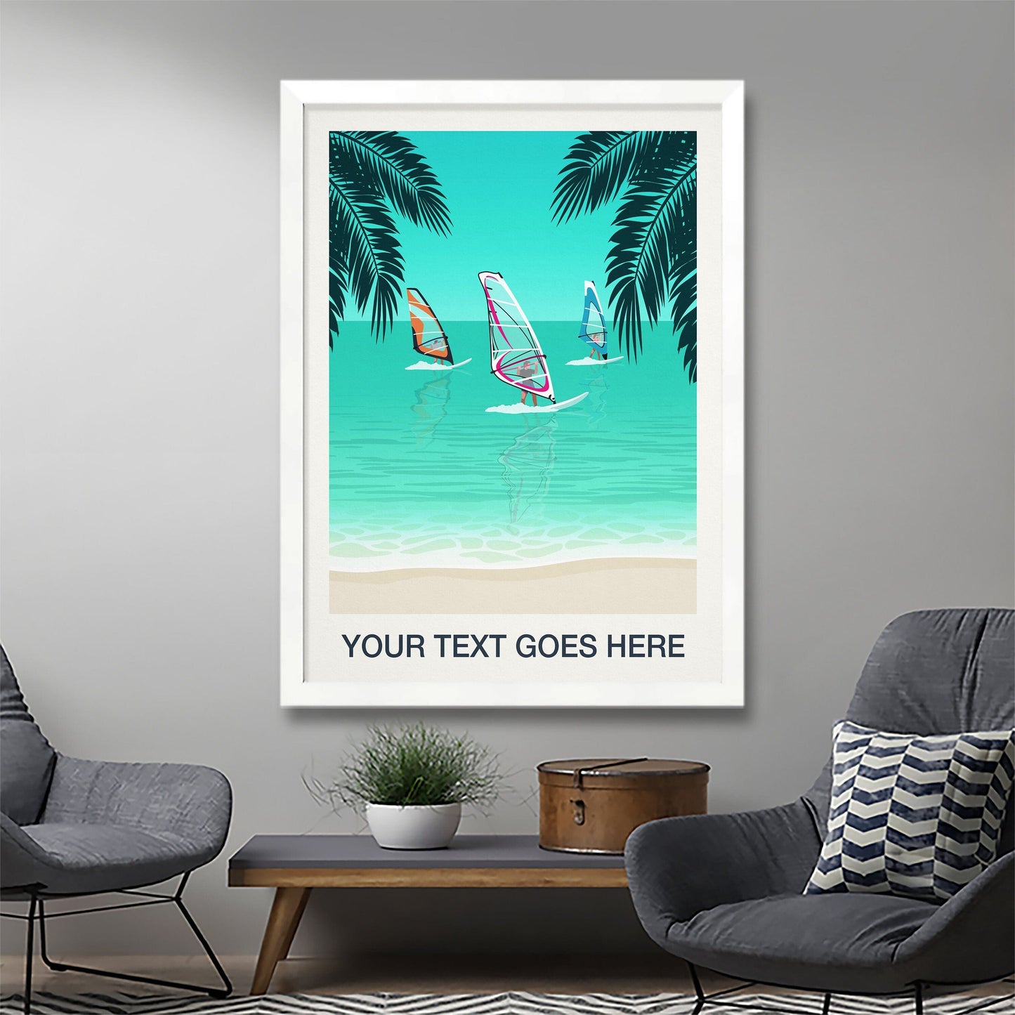 Windsurfing Gifts and Gear Personalised Windsurfing Poster, Personalised Windsurfing gift, Custom Windsurfing art, Windsurfing Print, Windsurfing Poster,