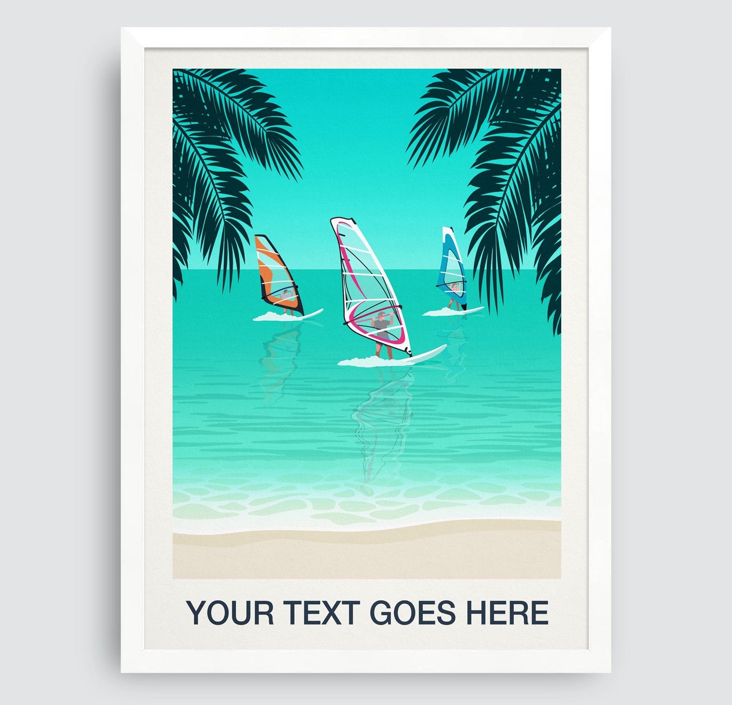 Windsurfing Gifts and Gear Personalised Windsurfing Poster, Personalised Windsurfing gift, Custom Windsurfing art, Windsurfing Print, Windsurfing Poster,