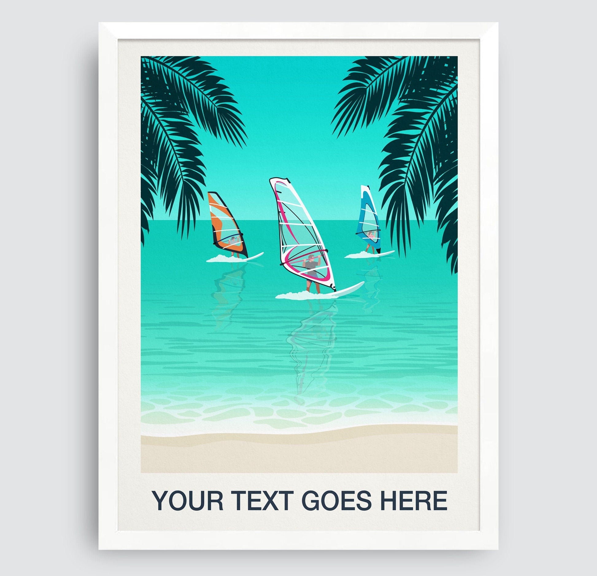 Windsurfing Gifts and Gear Personalised Windsurfing Poster, Personalised Windsurfing gift, Custom Windsurfing art, Windsurfing Print, Windsurfing Poster,