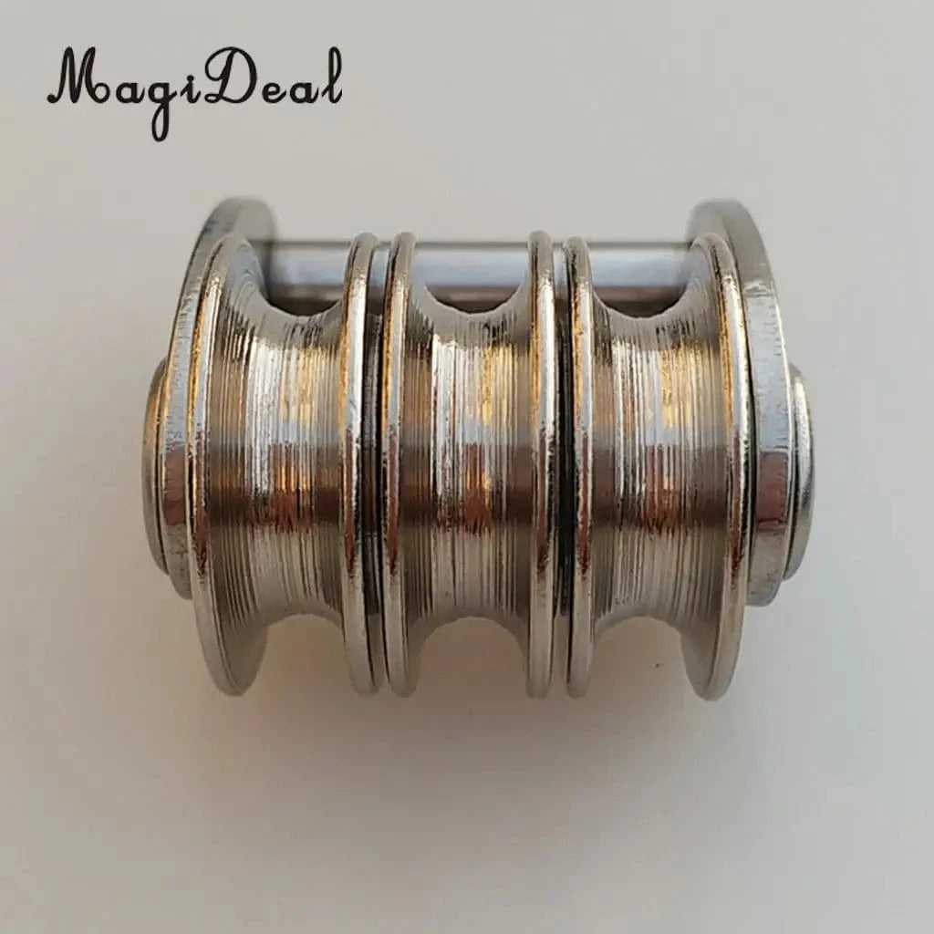 Windsurfing Gifts and Gear Pulley 200007763:201336100 Universal Windsurfing Sail Tack Triple Pulley Wheel - Marine Grade 316 Stainless Steel - Strong & Durable