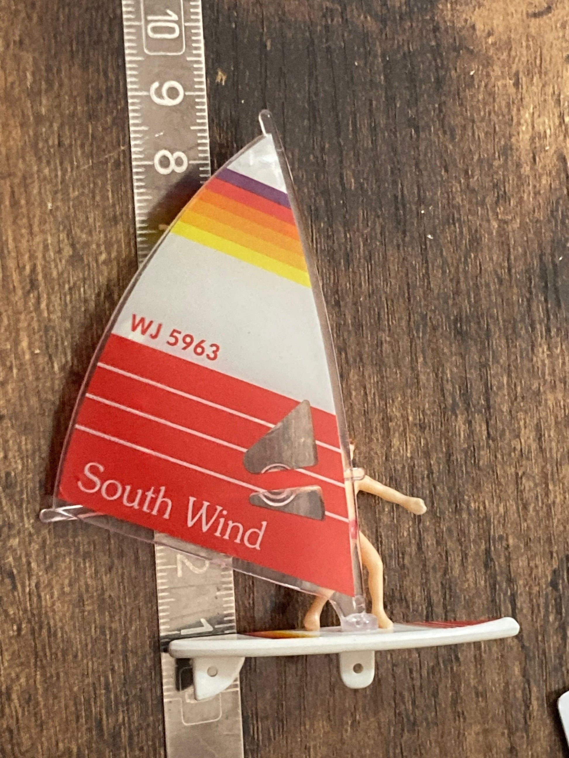 Windsurfing Gifts and Gear Retro windsurfer windsurfing cake topper plastic