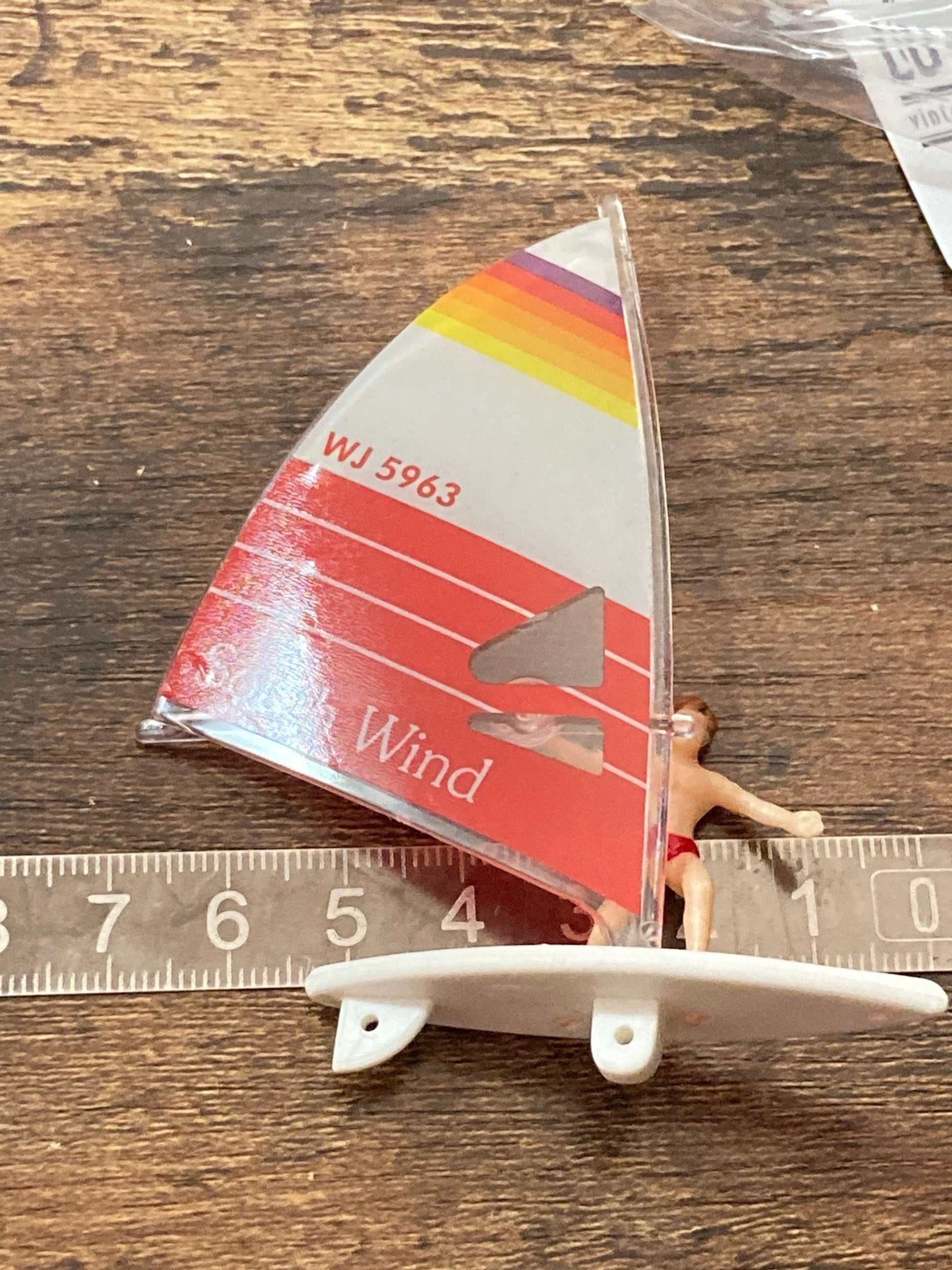 Windsurfing Gifts and Gear Retro windsurfer windsurfing cake topper plastic