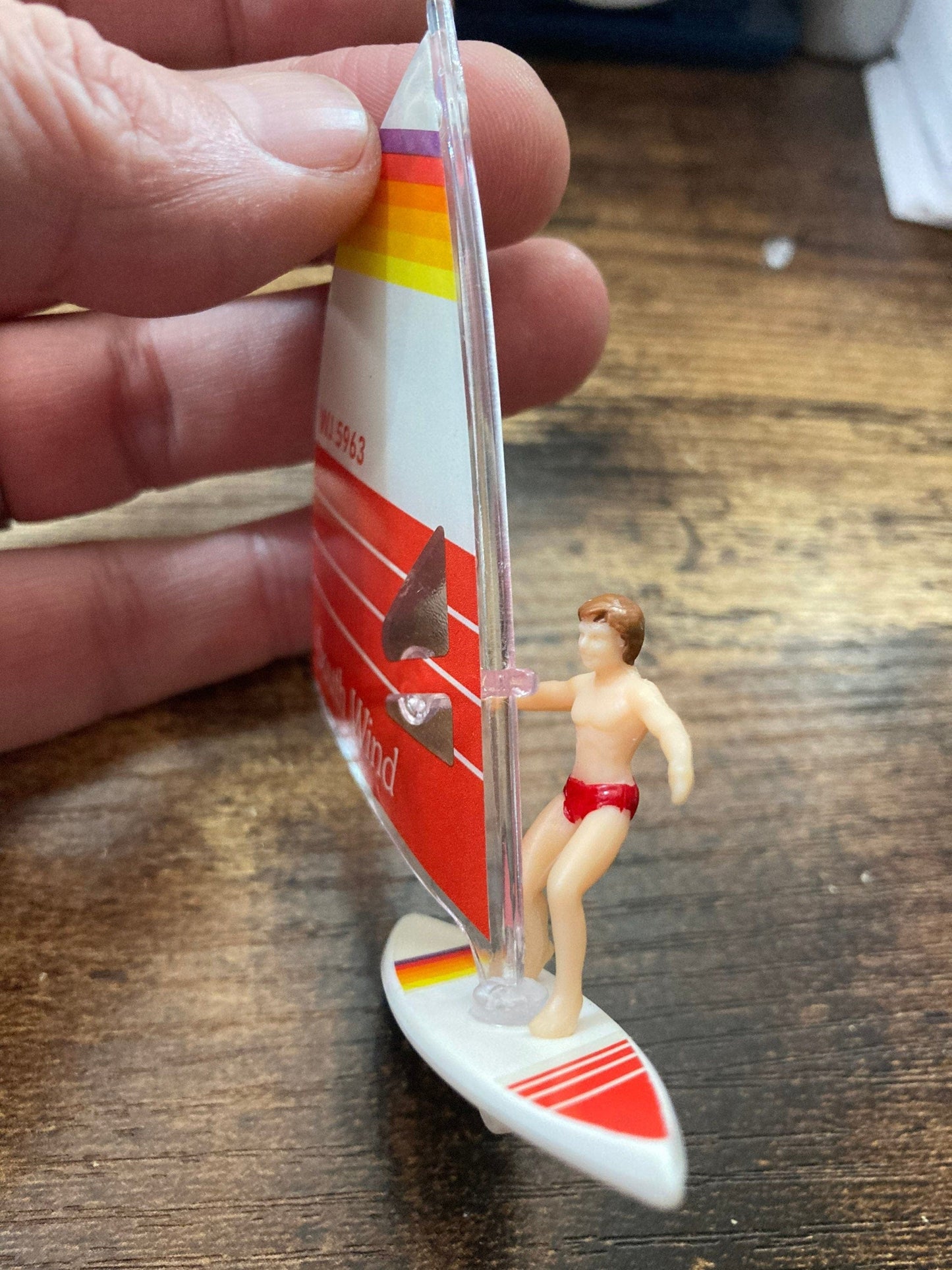Windsurfing Gifts and Gear Retro windsurfer windsurfing cake topper plastic