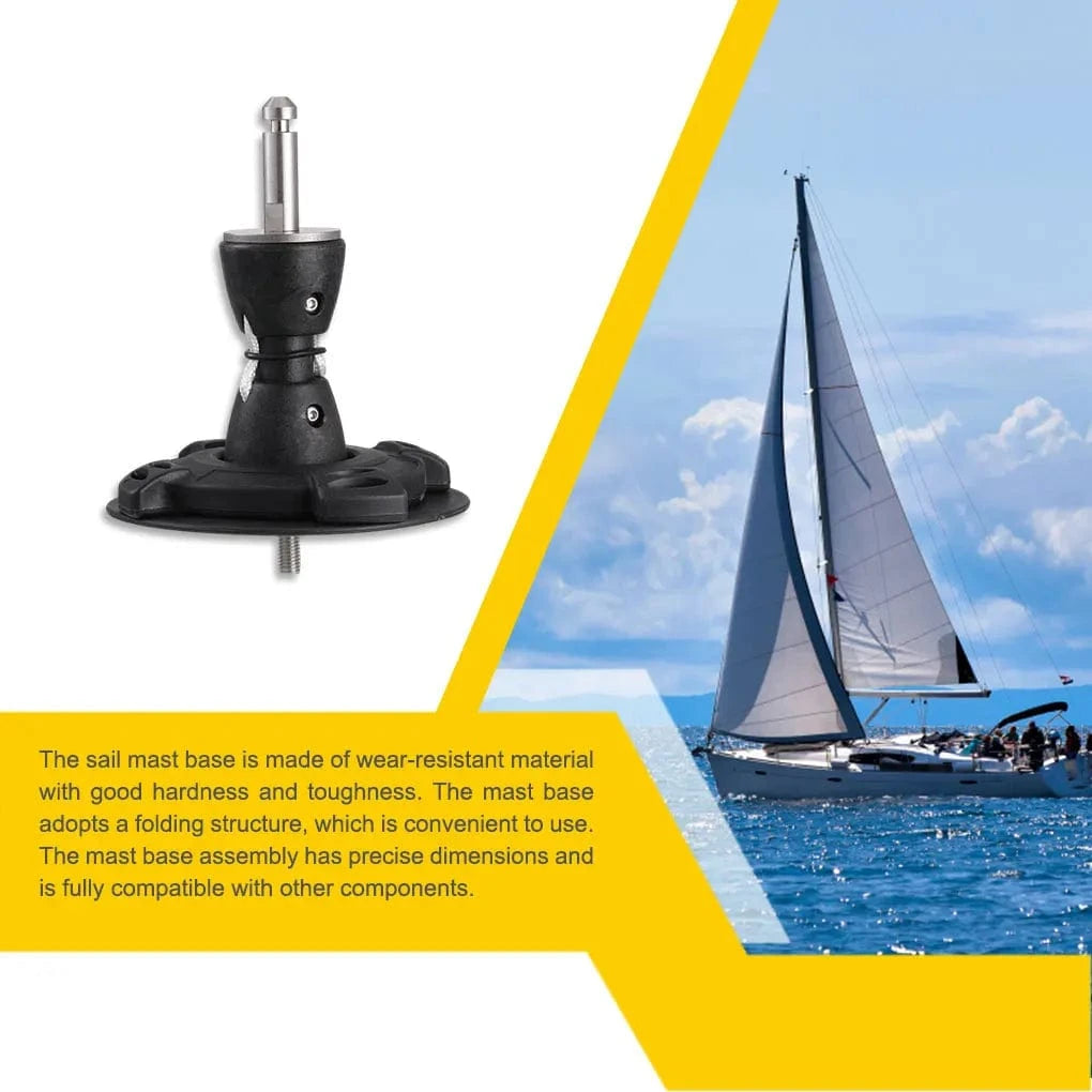 Windsurfing Gifts and Gear TYPE1 Sail Base Stainless Steel Rustproof Plastic Windsurf Mast Bases High Strength Durable Cardan Joint for Board Sailboard Accessory