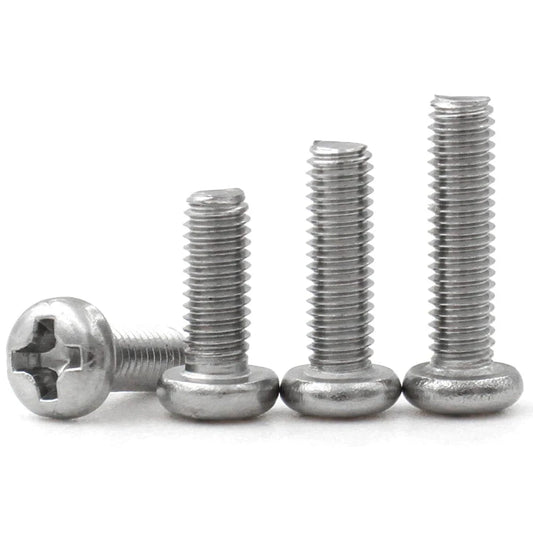 Windsurfing Gifts and Gear Screw 10pcs Round M6 Stainless Steel Phillips Round Pan Head Windsurfing Fin Screw
