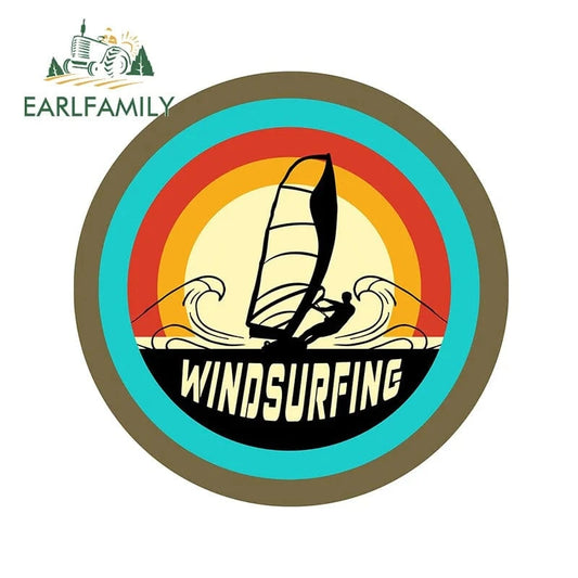 Windsurfing Gifts and Gear Sticker style A 13cm x 12.7cm for Windsurfing Car Stickers Scratch-proof Window Trunk Vehicle Decal