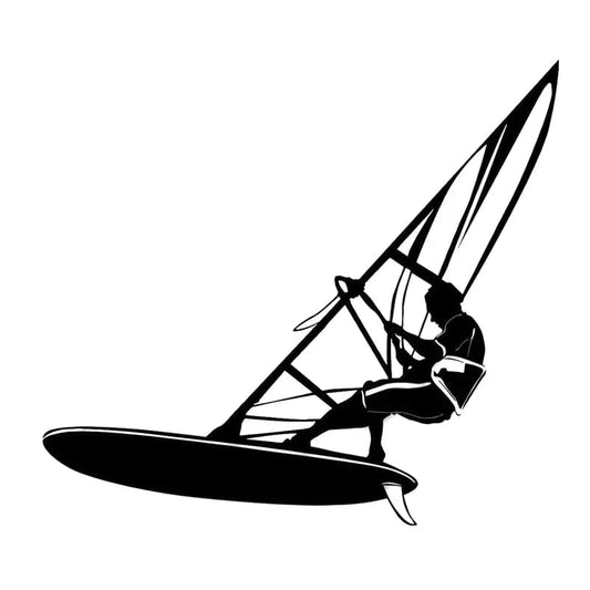 Windsurfing Gifts and Gear Sticker Car Stickers Windsurfing Styling PVC 18CM*16CM