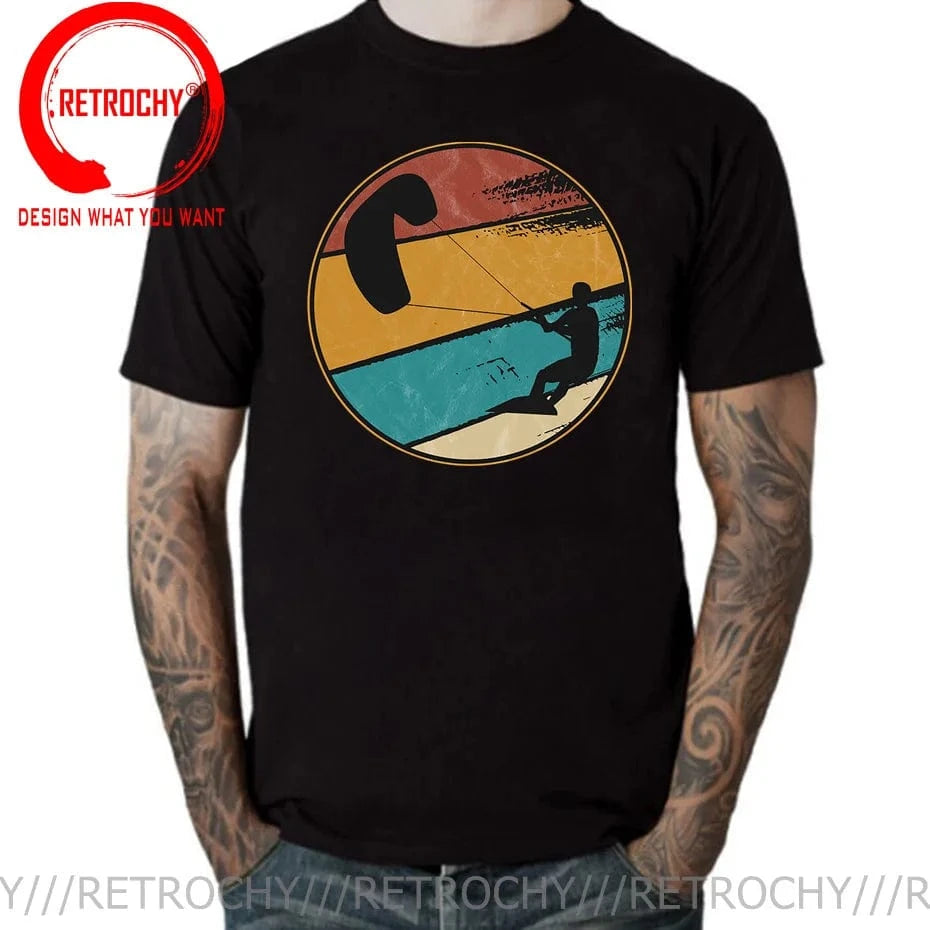 Windsurfing Gifts and Gear T-Shirt Fashion Retro Windsurfing Kitesurf T-shirts Vintage