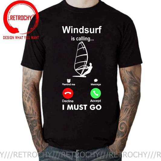 Windsurfing Gifts and Gear T-Shirt Fashion Retro Windsurfing Kitesurf T-shirts Vintage