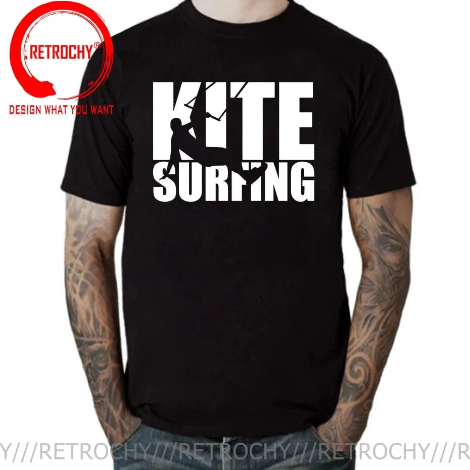 Windsurfing Gifts and Gear T-Shirt Black 08 / L Fashion Retro Windsurfing Kitesurf T-shirts Vintage