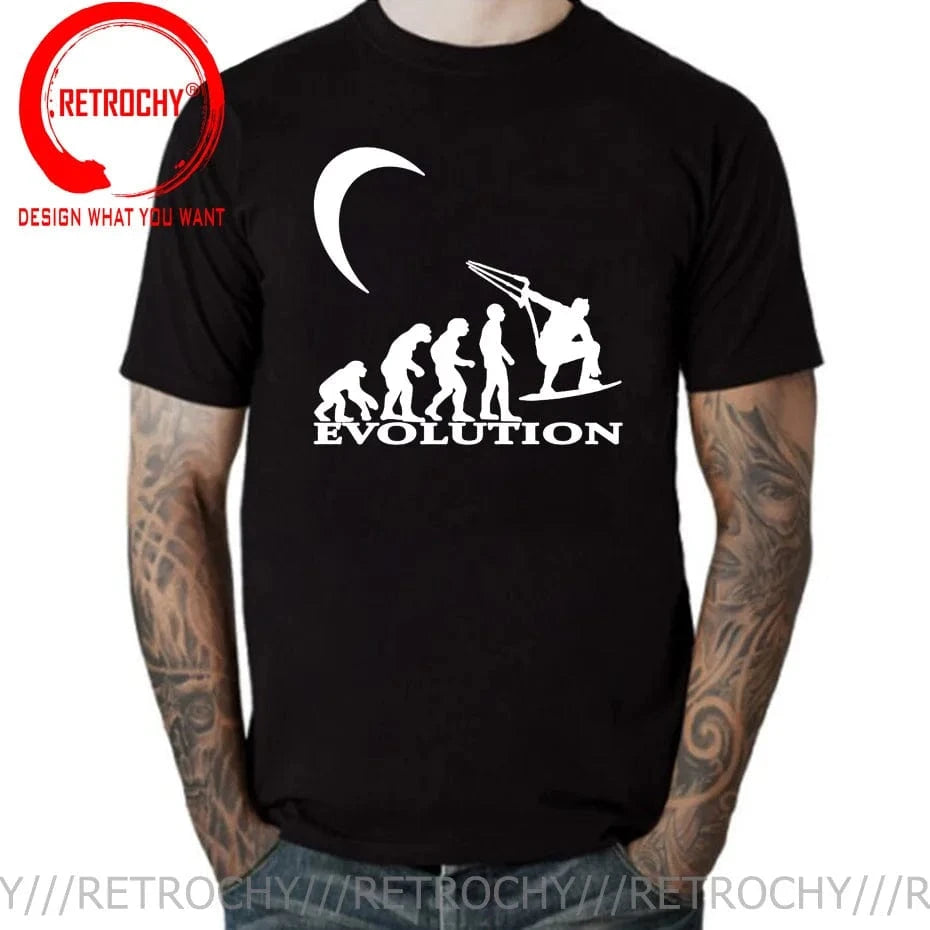 Windsurfing Gifts and Gear T-Shirt Black 12 / XXL Fashion Retro Windsurfing Kitesurf T-shirts Vintage