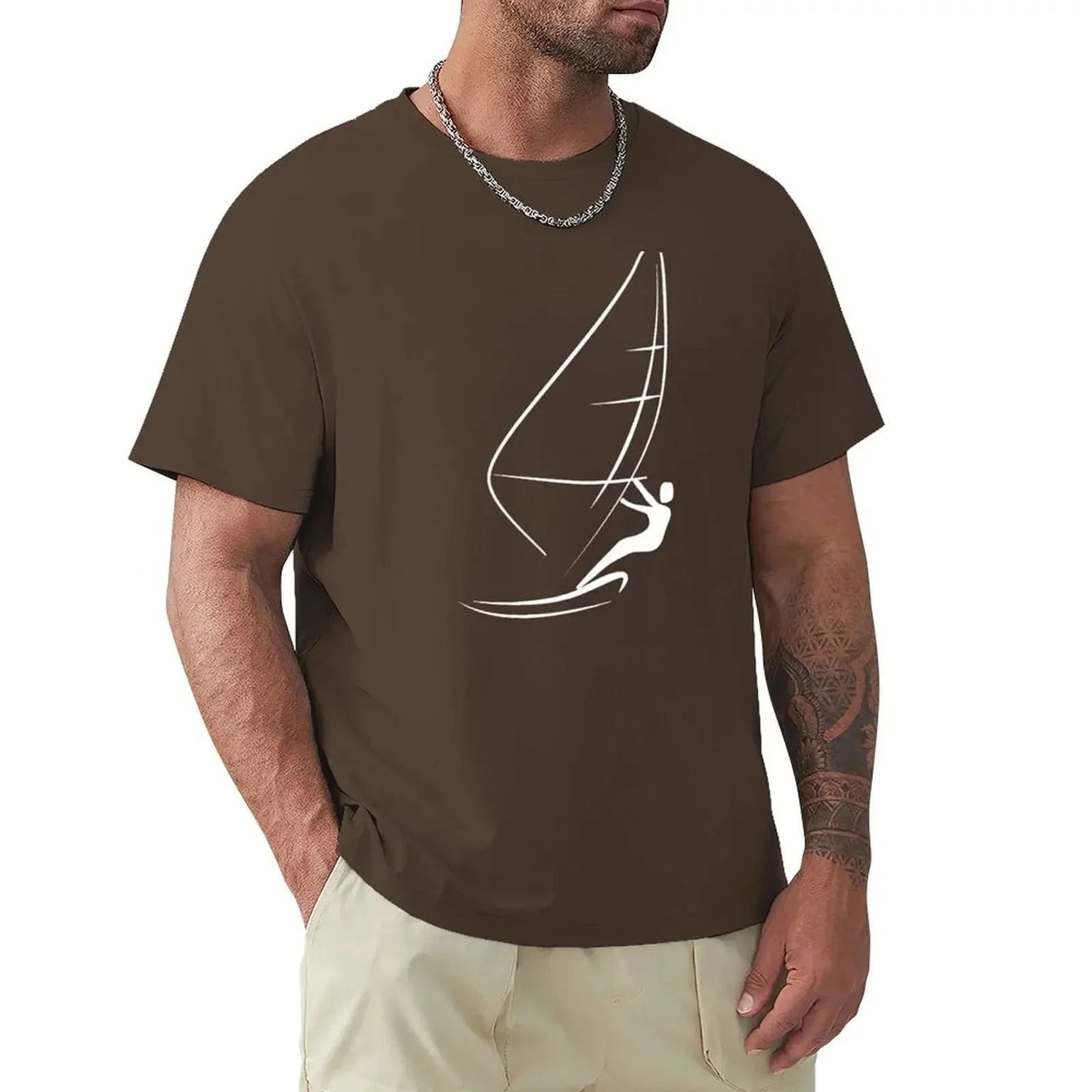 Windsurfing Gifts and Gear T-Shirt Minimalist Windsurfing Design T-shirt
