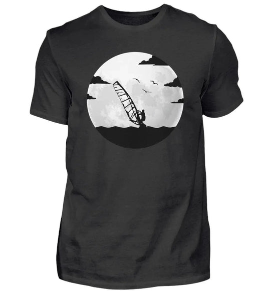 Windsurfing Gifts and Gear T-Shirt Windsurfer Moon T Shirt Cotton