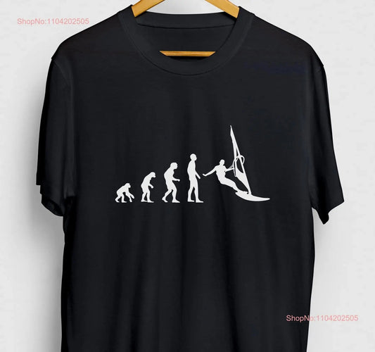 Windsurfing Gifts and Gear T-Shirt Windsurfing Evolution T Shirt long or short sleeves
