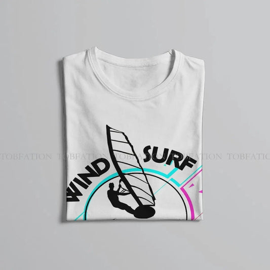 Windsurfing Gifts and Gear T-Shirt Windsurfing T-Shirt Men Style Pure Cotton Round Neck