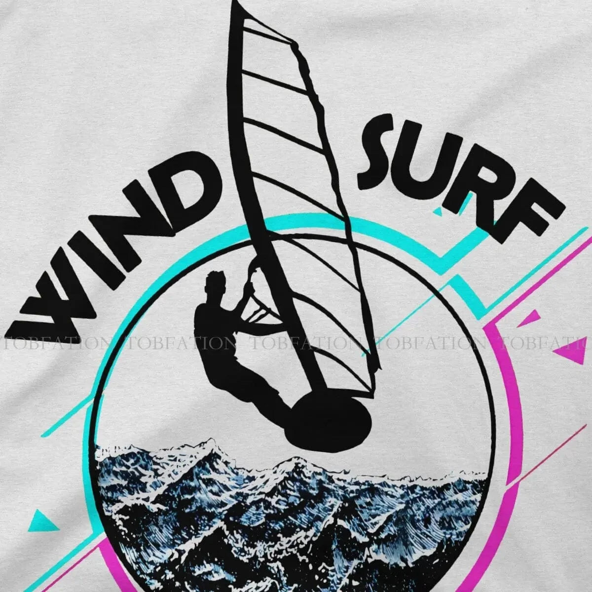 Windsurfing Gifts and Gear T-Shirt Windsurfing T-Shirt Men Style Pure Cotton Round Neck