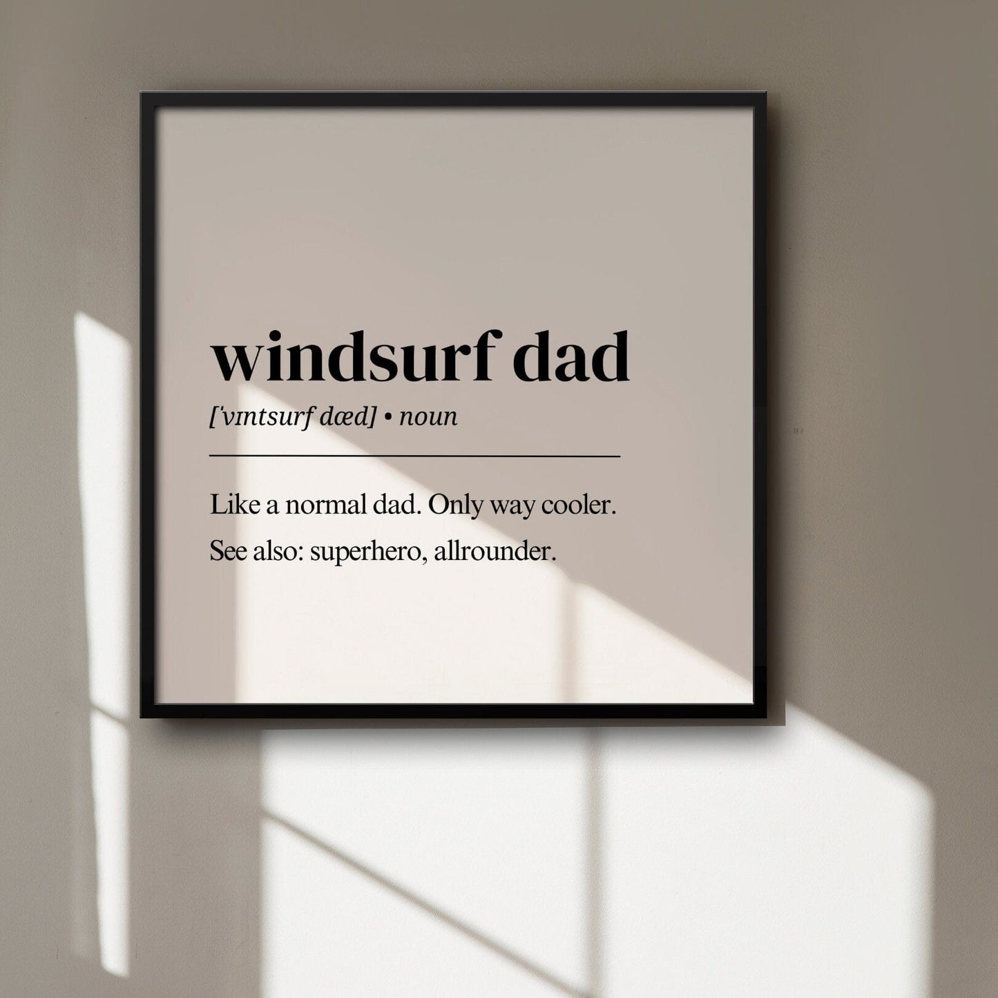 Windsurfing Gifts and Gear Windsurf Dad Definition digital download, Windsurf digital print, Wind poster, Wind surf gift, Windsurfer art, windsurf wall art, watersport