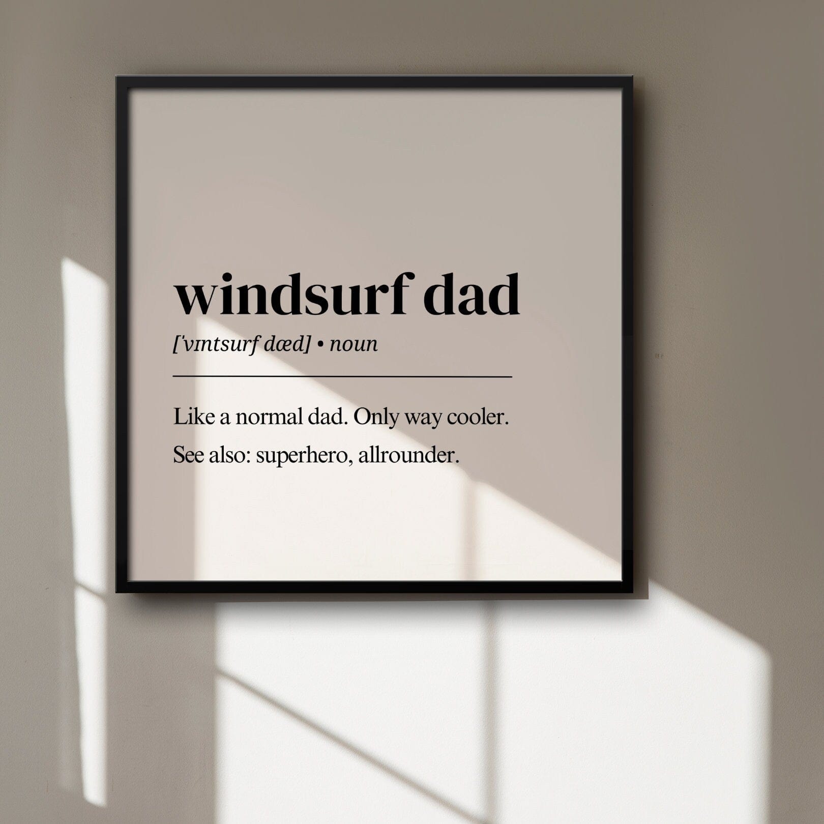 Windsurfing Gifts and Gear Windsurf Dad Definition digital download, Windsurf digital print, Wind poster, Wind surf gift, Windsurfer art, windsurf wall art, watersport