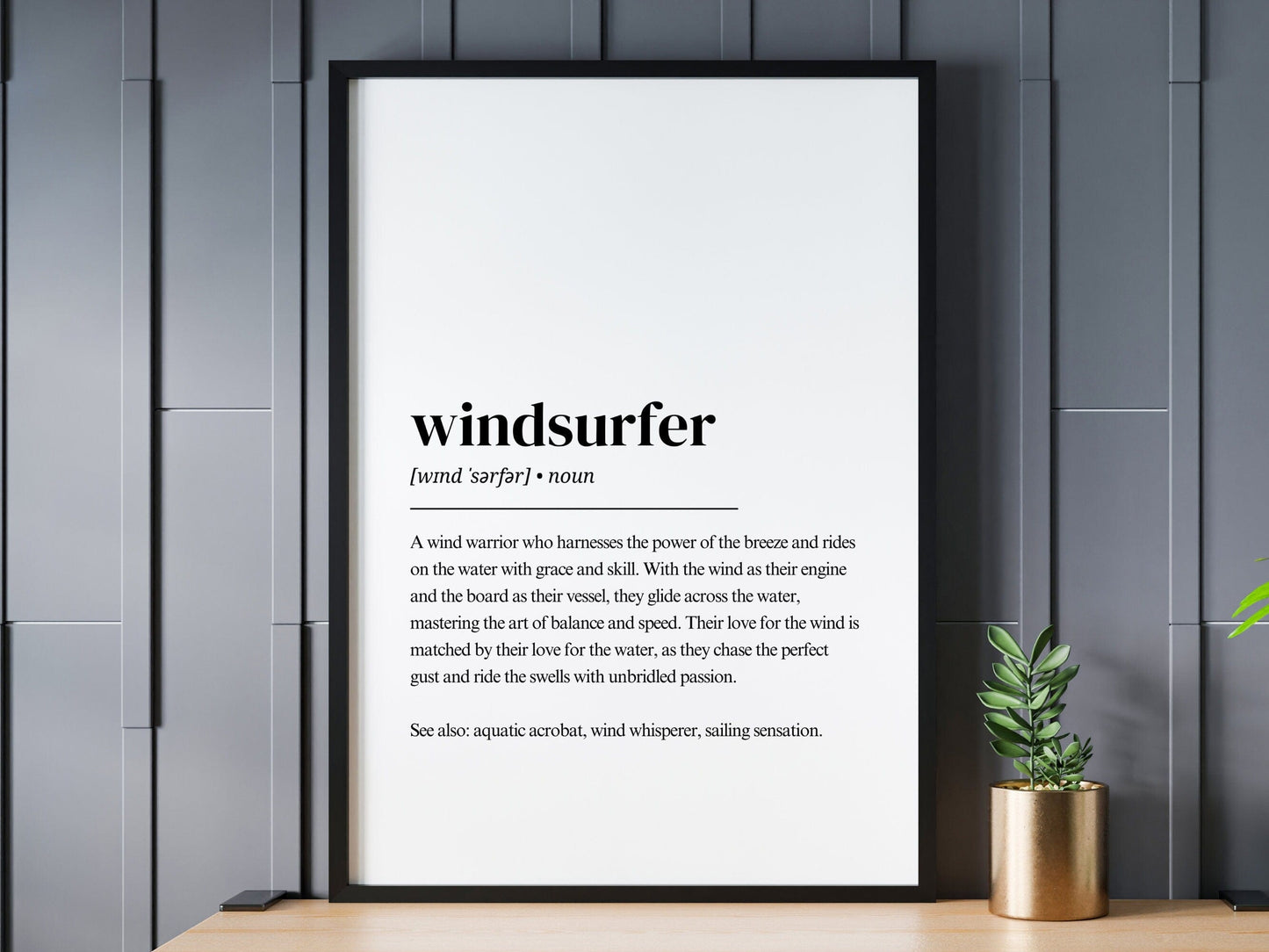 Windsurfing Gifts and Gear windsurfer definition | Windsurf digital print | Windsurf posters | windsurf gift | gift for windsurfer | windsurf wall art | digital download