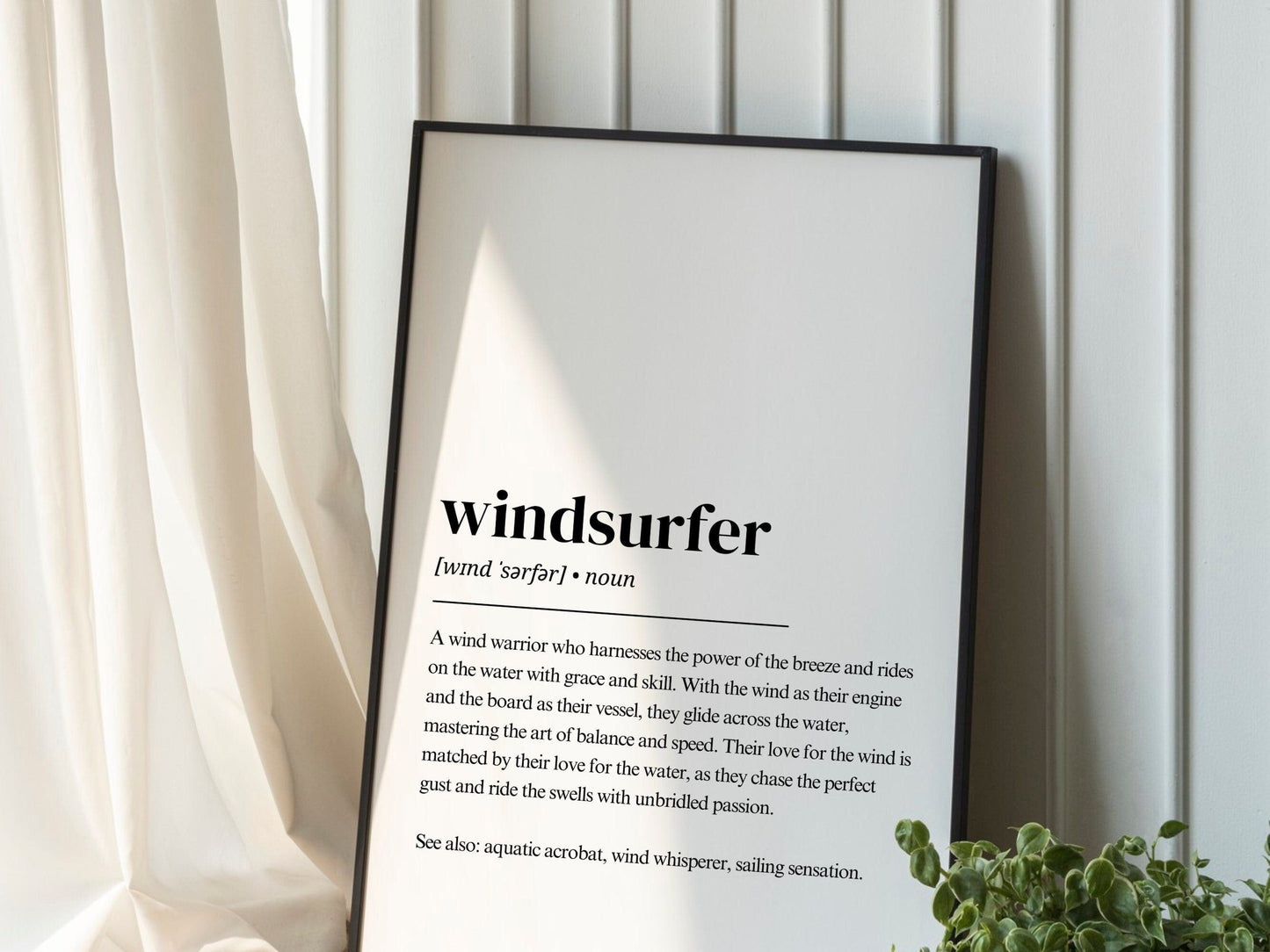 Windsurfing Gifts and Gear windsurfer definition | Windsurf digital print | Windsurf posters | windsurf gift | gift for windsurfer | windsurf wall art | digital download