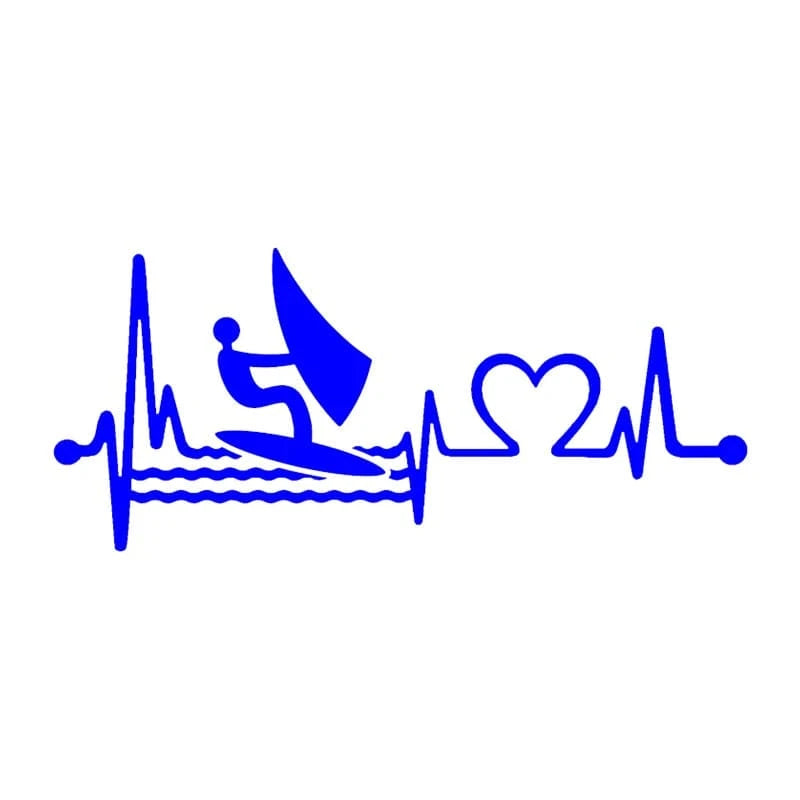 Windsurfing Gifts and Gear S60273 Blue / 40x17.5 cm Windsurfing Die-Cut Vinyl Decal Car Sticker Waterproof Auto Decors on Car Body Bumper Rear Window Laptop Choose Size #S60273