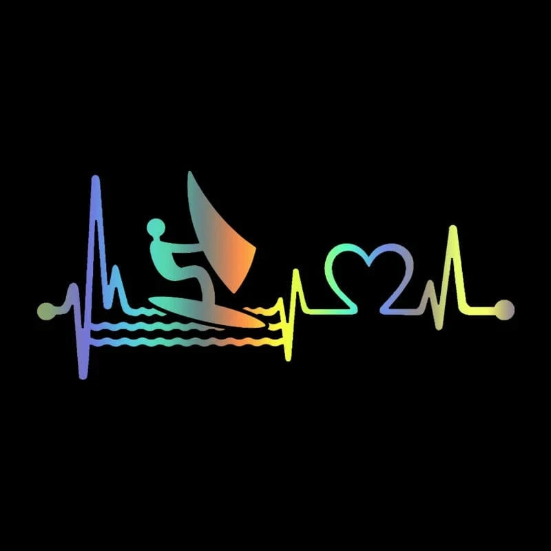 Windsurfing Gifts and Gear S60273 Laser / 40x17.5 cm Windsurfing Die-Cut Vinyl Decal Car Sticker Waterproof Auto Decors on Car Body Bumper Rear Window Laptop Choose Size #S60273