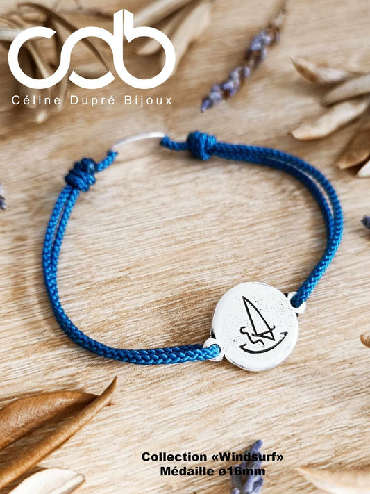 Windsurfing Gifts and Gear Windsurfing / Windsurfing bracelet - 925 silver finish white iron - ø16mm