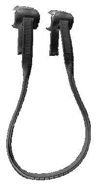 Clip Harness Lines Harness Lines 20-28" / Black Windsurfing Moulded Plastic Clip Harness Lines