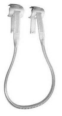 Clip Harness Lines Harness Lines 20-28" / White Windsurfing Moulded Plastic Clip Harness Lines