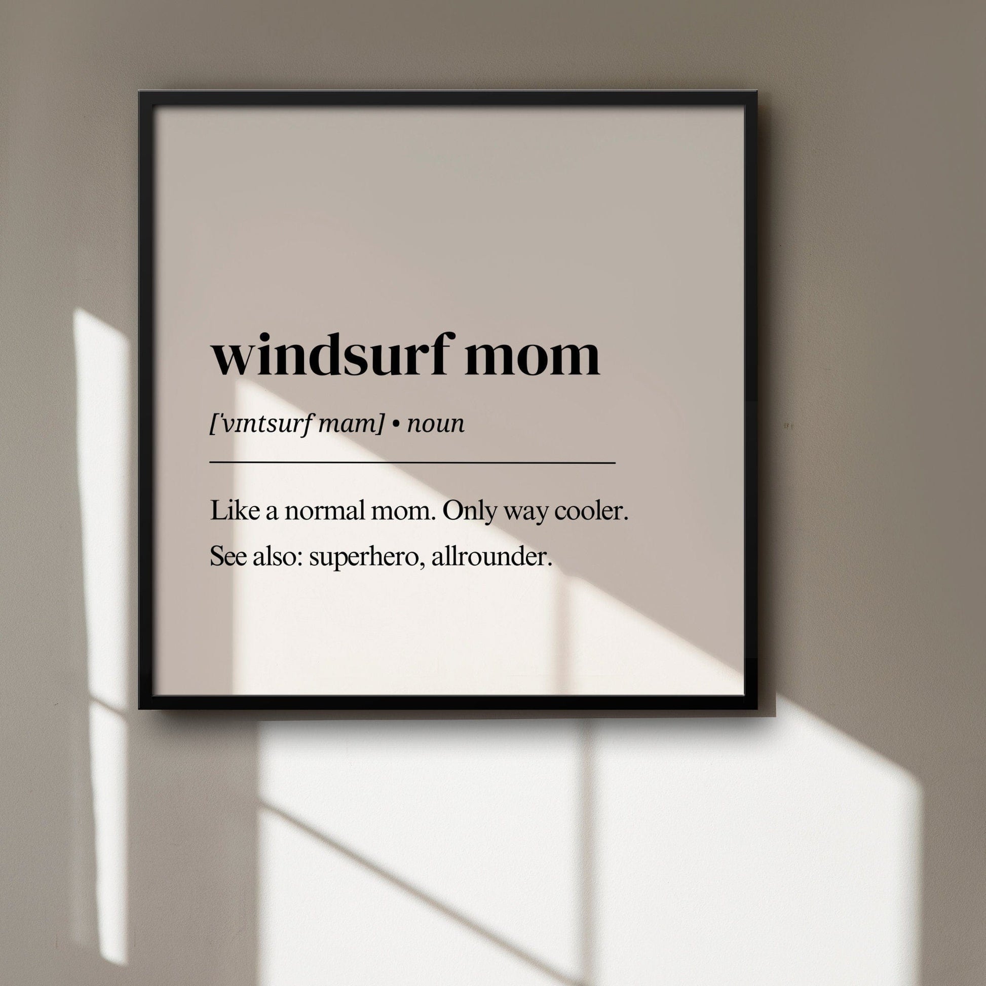 Windsurfing Gifts and Gear Decor Windsurf Mom Definition digital download, Windsurf digital print, Wind poster, Wind surf gift, Windsurfer art, windsurf wall art, watersport