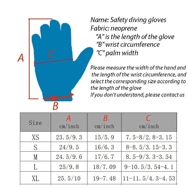 Windsurfing Gifts and Gear Glove Neoprene Palm Gloves for Men Keep Warm Wear Resistant