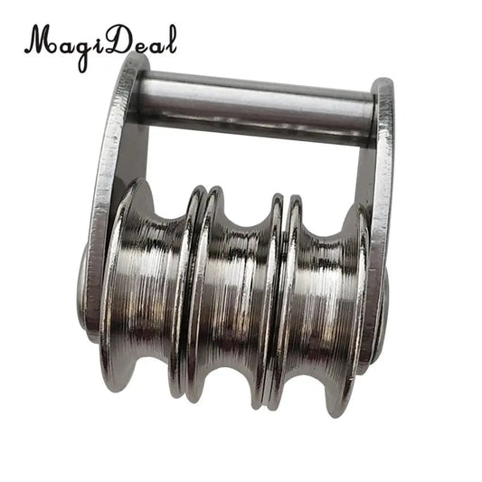 Windsurfing Gifts and Gear Pulley 200007763:201336100 Universal Windsurfing Sail Tack Triple Pulley Wheel - Marine Grade 316 Stainless Steel - Strong & Durable