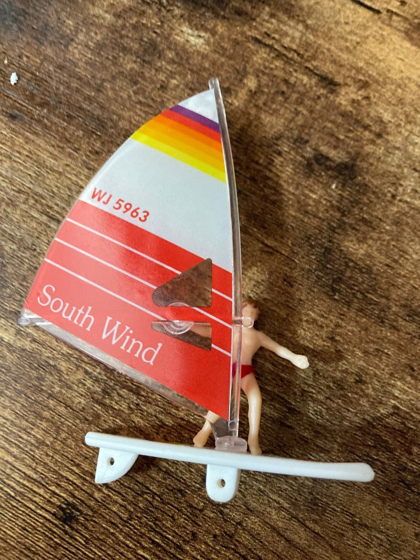 Windsurfing Gifts and Gear Retro windsurfer windsurfing cake topper plastic