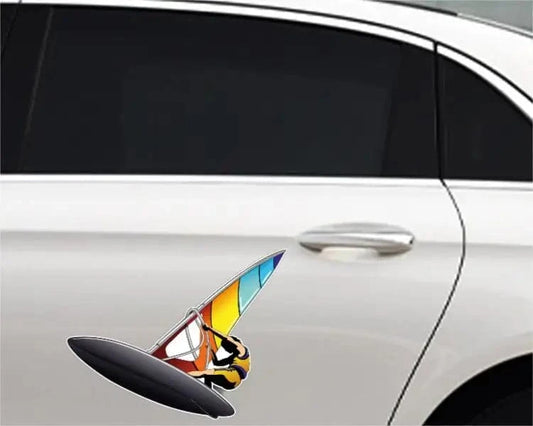 Windsurfing Gifts and Gear Sticker High-quality Car Bumper Sticker