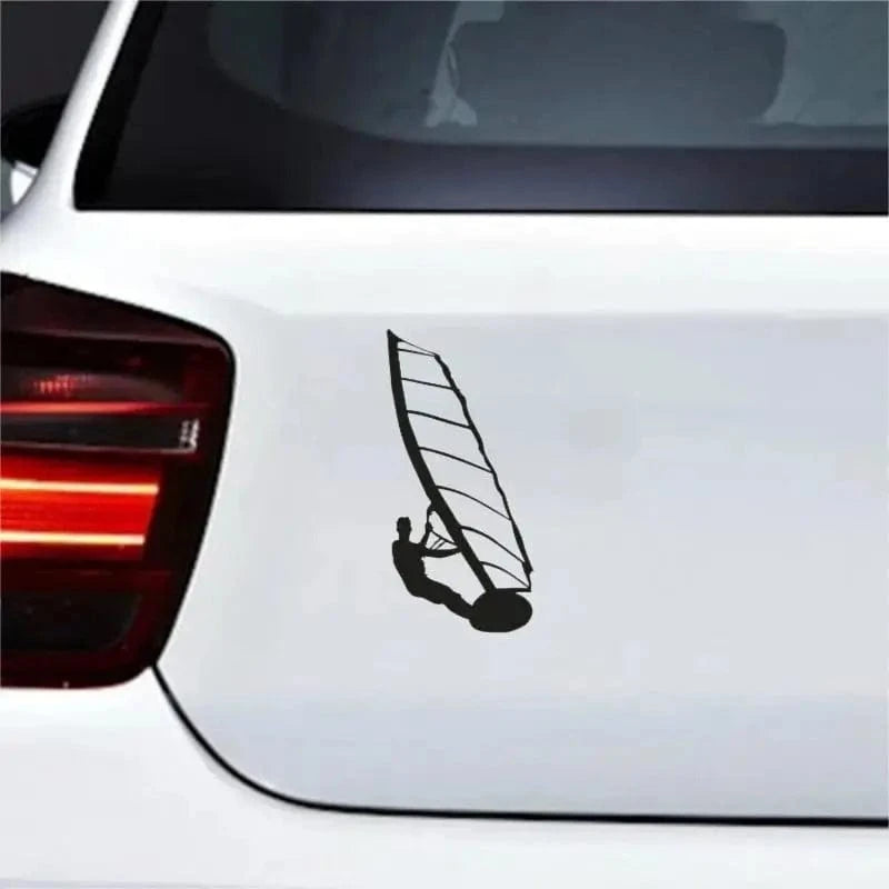 Windsurfing Gifts and Gear Sticker Windsurfer Sticker Custom Decal Car Bumper Window Truck Camper
