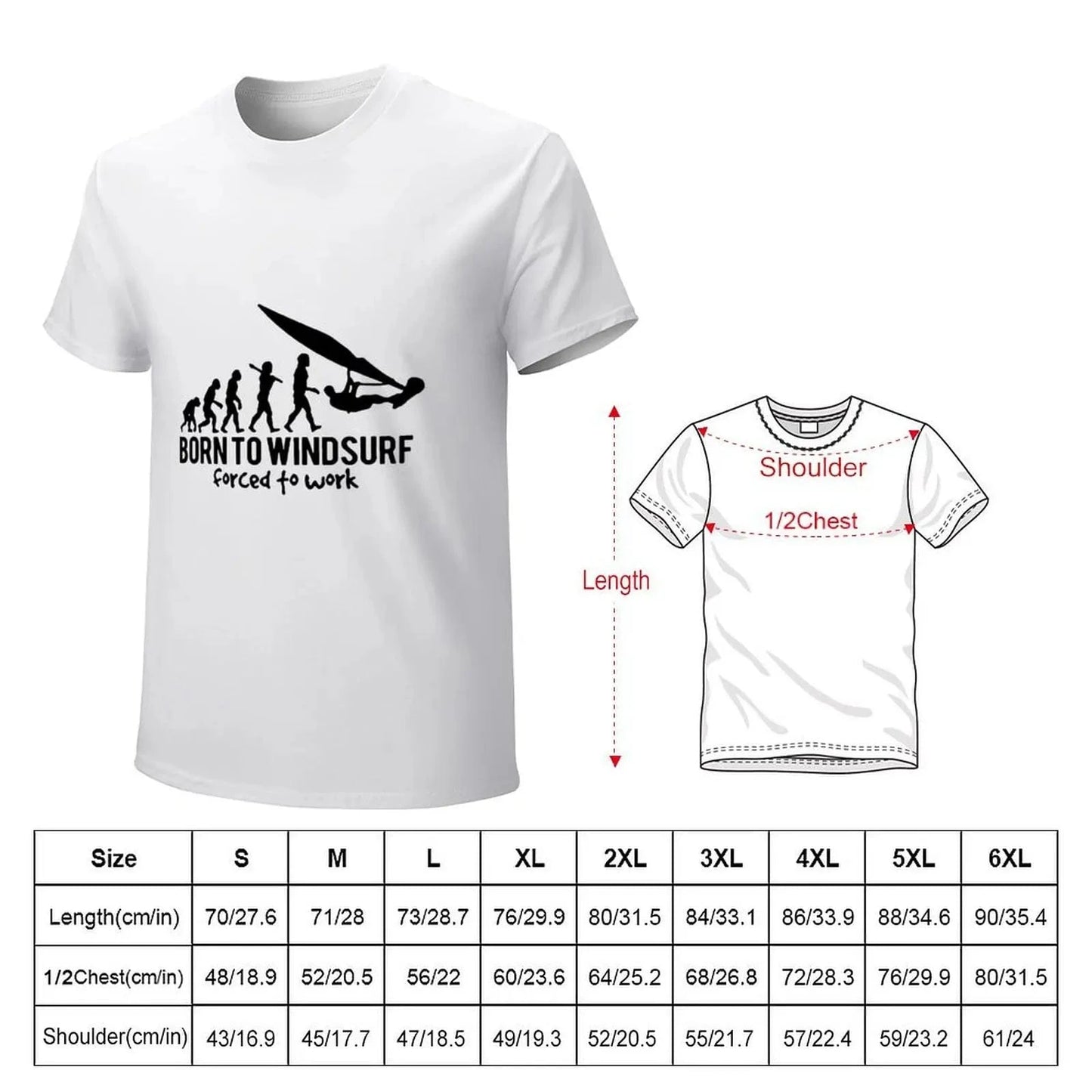 Windsurfing Gifts and Gear T-Shirt Born to Windsurf Gift Premium T-Shirt