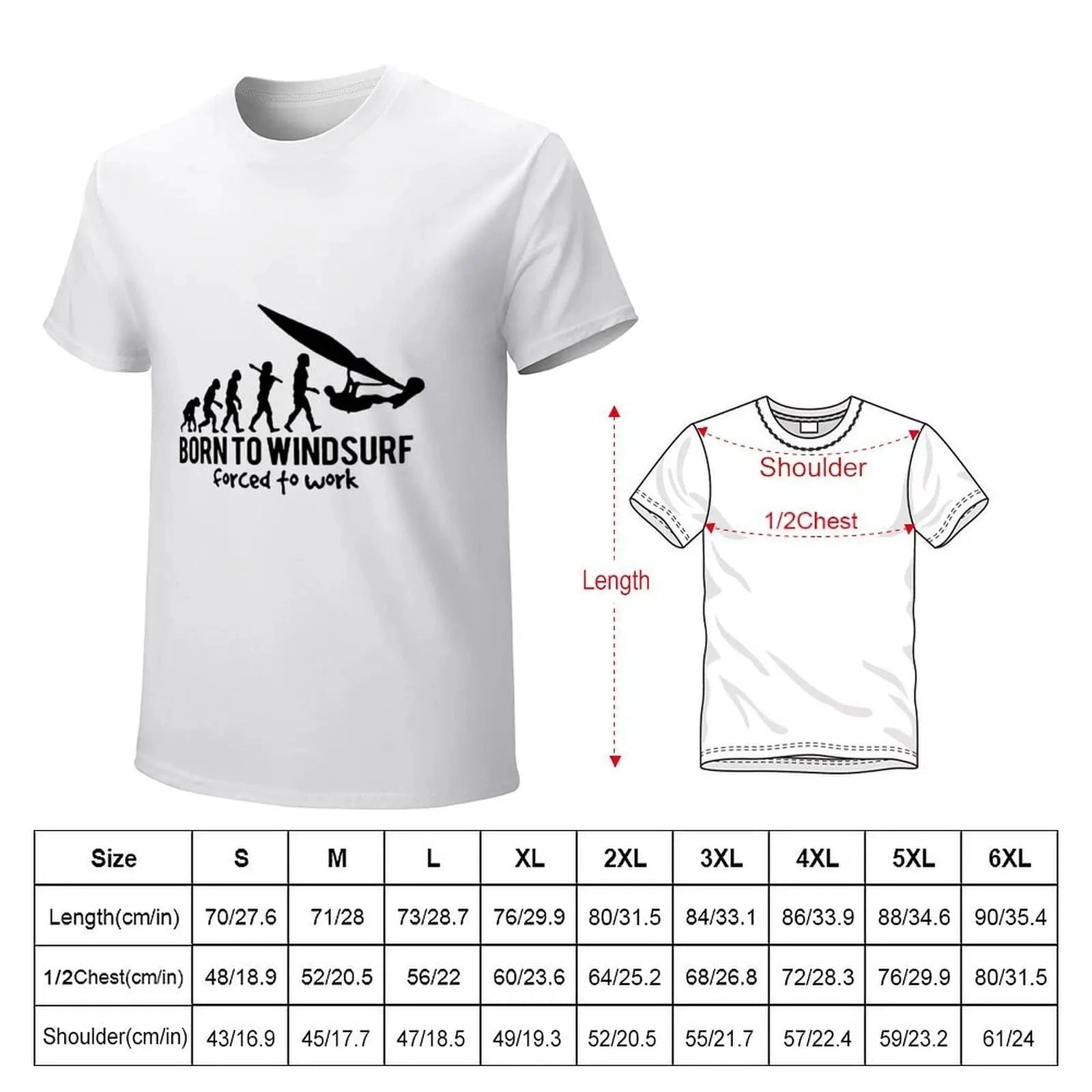 Windsurfing Gifts and Gear T-Shirt Born to Windsurf Gift Premium T-Shirt