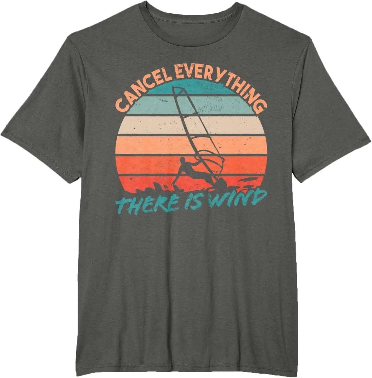 Windsurfing Gifts and Gear T-Shirt Windsurfer T-Shirt Men Clothing Casual Oneck Breathable